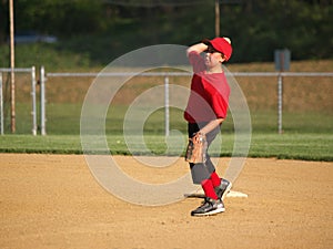 Little league second baseman