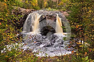 Little Manitou Falls In Autumn