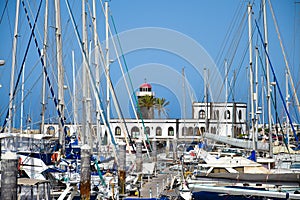 Marina and lighthouse