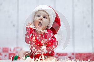 Little x-mas baby with lights