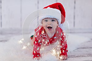 Little x-mas baby with lights