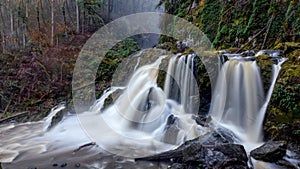 Little Mashel river lower falls, Eatonville Washington State