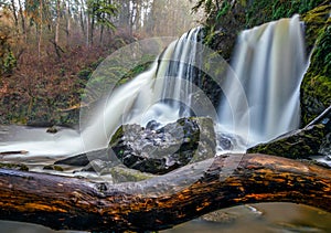 Little Mashel river lower falls, Eatonville Washington State