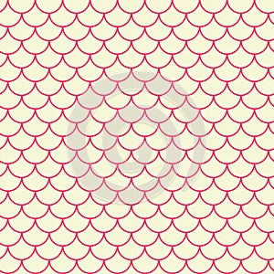 Little mermaid seamless pattern
