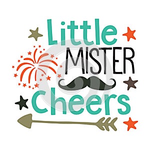 Little Mister Cheers typography t-shirt design, tee print, t-shirt design