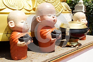 Little Monk Statues