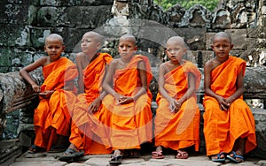 Little monks in Cambodia