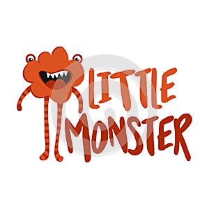 Little monster - print design with beast character