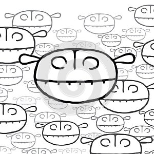 Little monsters (vector)