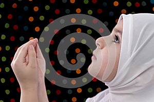 Little Muslim Girl Prayer photo
