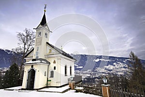 Little old church near Lienz in the Austrian Alps