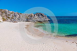 Little parakeet bay at Rottnest island in Australia