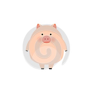 Little Pig. Chinese New Year. The year of the pig. Cool and lovely pig illustration for nursery t-shirt, kids apparel