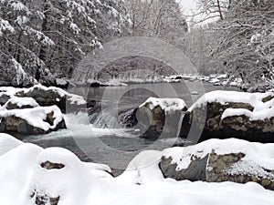 Little Pigeon River, Snow