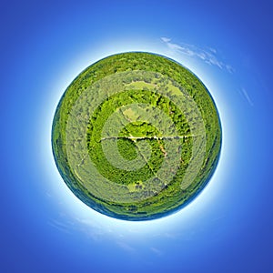 little planet forest Schoenbuch south Germany