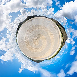 Little planet - Luskentyre beach, Isle of Harris