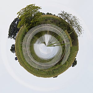 Little planet pond