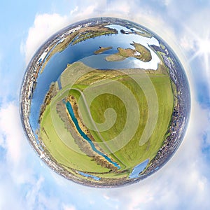 Little planet from a river country