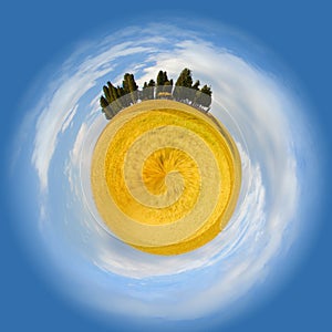 Little planet of Tuscany