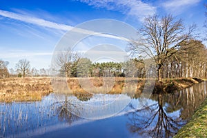 Little pond in the nature area Drents-Friese Wold