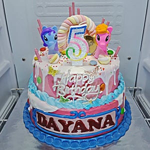 Little Pony Birthday Cake 2 tier