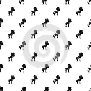 Little pony pattern vector