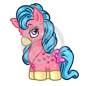 Little Pony pink cartoon illustration