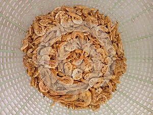 Little prawan in the basket