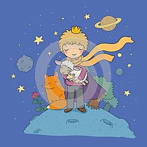 The Little Prince.A fairy tale about a boy, a rose, a planet and a fox.