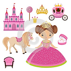 Little Princess, castle and carriage