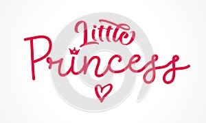 Little Princess crown calligraphy logo