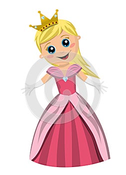 Little Princess in Pink Dress