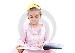 Little princess reading