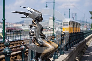 Little Princess Statue in Budapest, Hungary