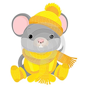 A little rat. 2020 of the rat. Chinese New Year.