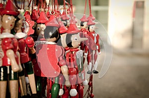 Little Red Pinocchio`s In Milan