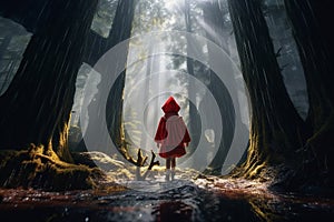 Little Red Riding Hood. A Fairy Tale, by Charles Perrault, the Brothers Grimm. The Red Cloak, a timeless classic, a