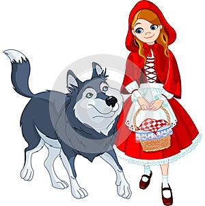 Little red riding hood and wolf