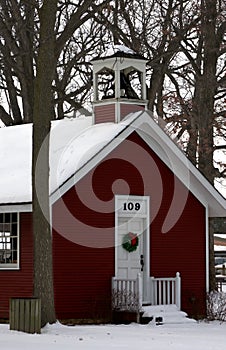 Little red schoolhouse photo