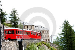 Little red train - French Alps