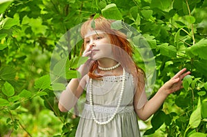 Little redheaded girl