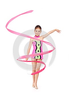 Little rhythmic gymnast