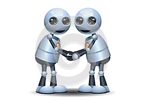 little robot handshake each other