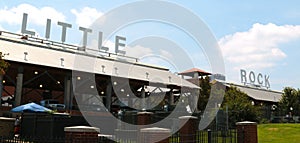 Little Rock Sign Atop The River Market Building