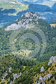 Little Rozsutec from Big Rozsutec peak, Little Fatra, Slovakia