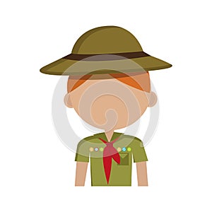 Little scout character icon