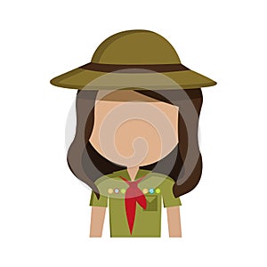 Little scout character icon
