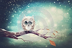 Little snow owl