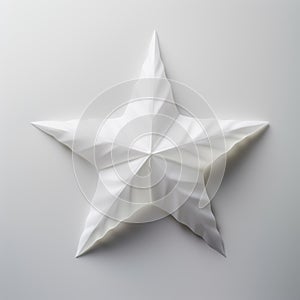 Little Star: 3d Rendered Cardboard Star With Subtle Gradients