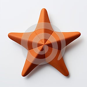 Little Star: Orange Star Shaped Object On White Surface